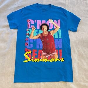 Blue Graphic Tee - Richard Simmons